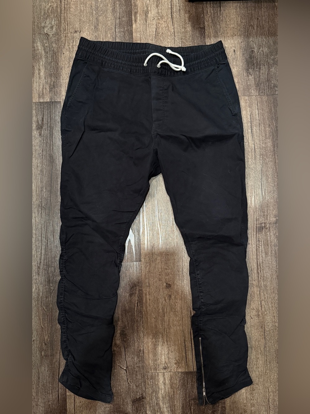 H&M Black Men's Jogger Pants with Drawstring